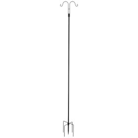 Double Shepherds Hook 8 Pack 92 Inch Heavy Duty Bird Feeder Pole