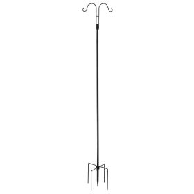 Double Shepherds Hook 8 Pack 76 Inch Heavy Duty Bird Feeder Pole
