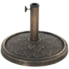 Round Patio Umbrella Base, 26 lbs Resin Umbrella Stand Base, Heavy Duty Patio Umbrella Holder for 1.3"/1.5"/1.9" Umbrella Poles for Outdoor, Lawn, Po