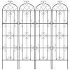 Garden Trellis for Climbing Plants, 87 x 20 in, 4 Packs Rustproof Metal Garden Flower Trellis, Outdoor Climbing Rose Trellis Cucumbers Support, Decor