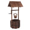 Outdoor Reinforced And Anticorrosive Wooden Wishing Well Flowerpot (SAME AS 26166619)