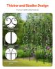 Garden Trellis for Climbing Plants, 87 x 20 in, 4 Packs Rustproof Metal Garden Flower Trellis, Outdoor Climbing Rose Trellis Cucumbers Support, Decor