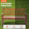 Outdoor Bench, 50 inches Wood Garden Bench for Outdoors, Outdoor Garden Park Bench with Backrest and Armrests, 800 lbs Load Capacity Bench, Patio Ben