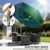 Outdoor terrace umbrella, sunshade umbrella, courtyard umbrella, Teal