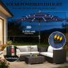 Outdoor terrace umbrella, sunshade umbrella, courtyard umbrella, navy blue