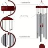 1pc Memorial Wind Chimes, Wind Chime For Outdoor With 6 Metal Tubes, Big Deep Sounds For Relaxing, Suitable For Outdoor Garden, Yard, Patio, Home Dec