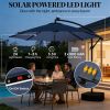 Terrace Umbrella, Outdoor Umbrella, Courtyard Umbrella, Dark Blue(with Base)