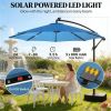 Terrace Umbrella, Outdoor Umbrella, Courtyard Umbrella, Lake Blue (with Base)