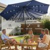 Outdoor terrace umbrella, sunshade umbrella, courtyard umbrella, navy blue