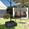 Terrace Umbrella, Outdoor Umbrella, Courtyard Umbrella, Tan (with Base)