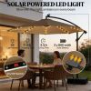 Terrace Umbrella, Outdoor Umbrella, Courtyard Umbrella, Tan (with Base)