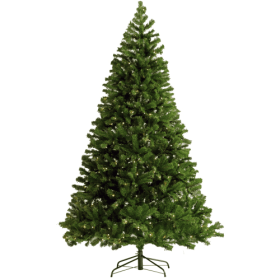 Pre-Installed Illuminated Christmas Tree 6 Foot Faux Hinged Christmas Tree With Foldable Stand (Color: green)