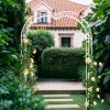Metal Garden Arch Assemble Freely with 8 Styles Garden Arbor Trellis Climbing Plants Support Rose Arch